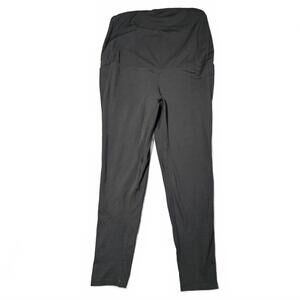 Senita Womens Maternity Plus Size Leggings Black XXL 2XL Long High Tummy Waist